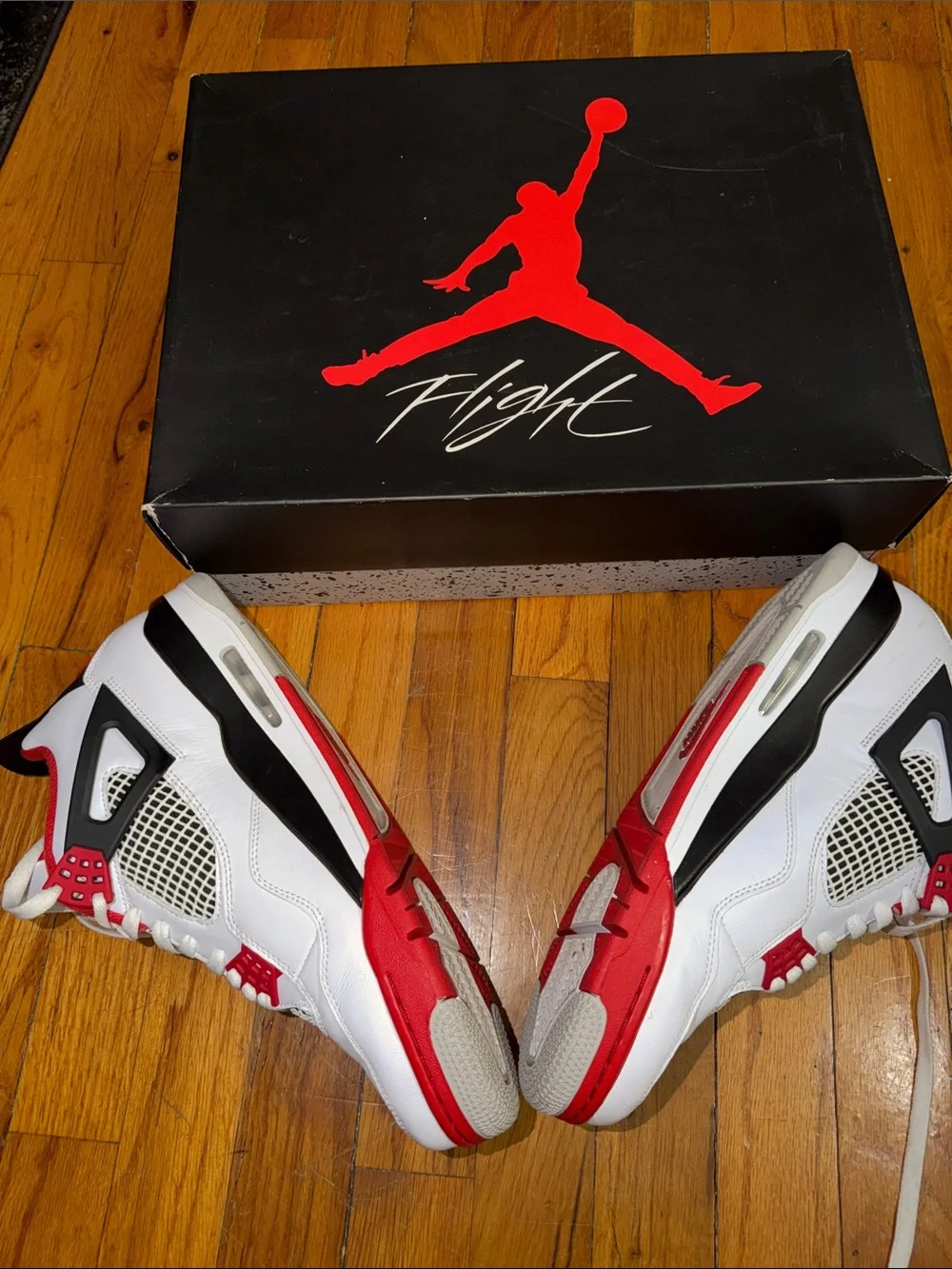 Jordan Retro Low-Top Sneakers in White and Red